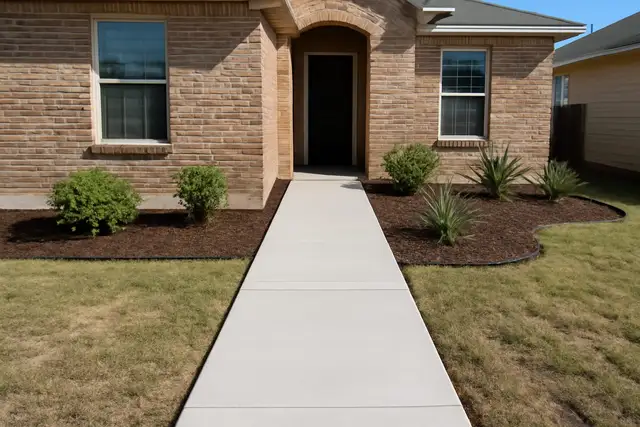 A smooth concrete walkway in Laredo